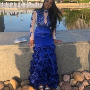 ROYAL BLUE PROM DRESS
